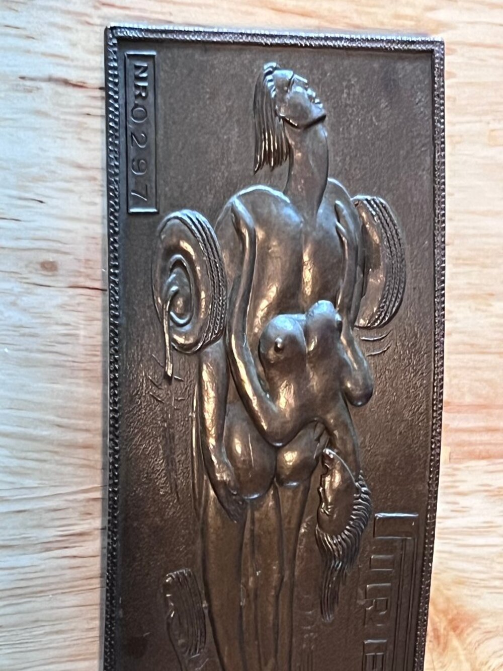 Vintage ca. 1960’s Pirelli NR 0297 Salvador Dali Large Brass Belt Buckle